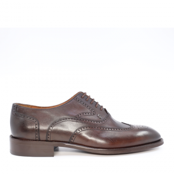 Pantofi full brogue bărbați Enzo Bertini maro din piele 3385BP1266M