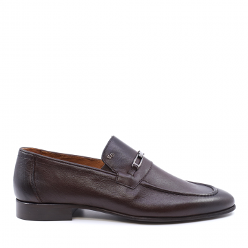 Pantofi loafers bărbați Enzo Bertini maro din piele 3385BP4900M