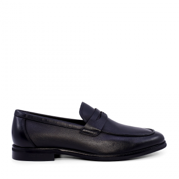 Pantofi loafers bărbați Enzo Bertini negri din piele 1787BP1191N