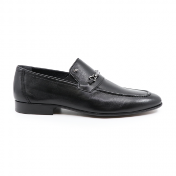 Pantofi loafers bărbați Enzo Bertini negri din piele 3385BP4900N