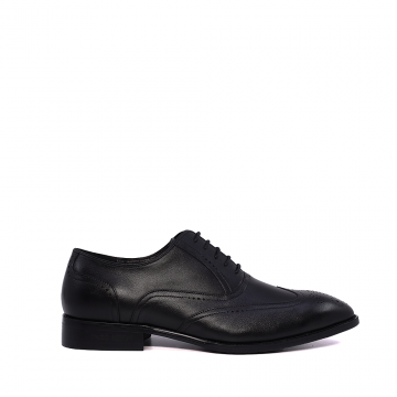 Pantofi oxford bărbați Enzo Bertini Premium Collection negri din piele naturală 1647BP2277N