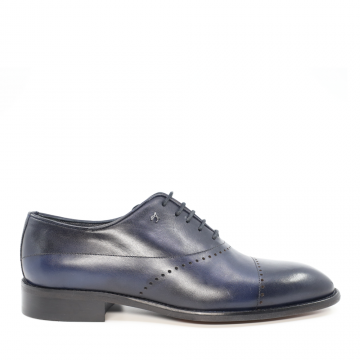 Pantofi oxford bărbați Luca di Gioia bleumarin din piele 3685BP1244BL