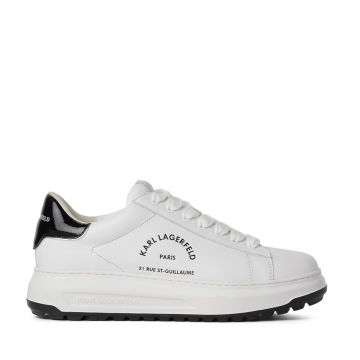 Sneakers bărbați Karl Lagerfeld Kapri Lug Maison Karl albi din piele 2058BP57538A