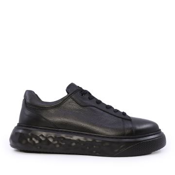 Sneakers bărbați Luca di Gioia negri din piele naturală 2308BP664120N