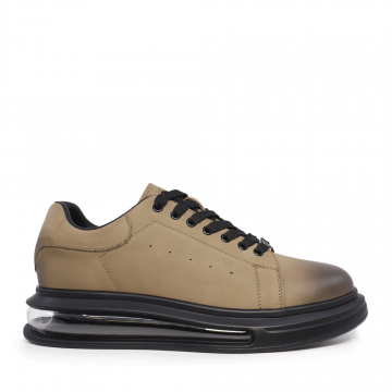 Sneakers bărbati Benvenuti taupe din piele 3858BP317TA