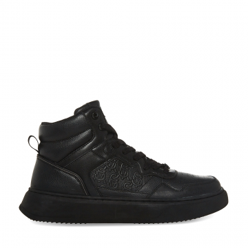 Sneakers high top bărbați Steve Madden JORDEE negri din piele 1476BGJORDEEN