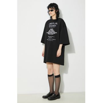 Fiorucci tricou din bumbac Invitation Print Oversized T-Shirt culoarea negru, cu imprimeu, U01FPTSH107CJ01BK01