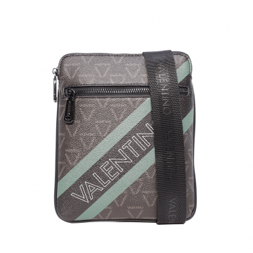 Geantă crossbody bărbați Valentino neagră cu logo imprimat 1986BGEA7BV06N