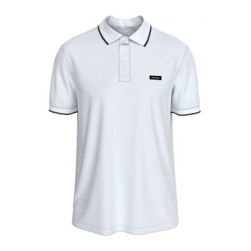 Tricou polo slim fit din material pique