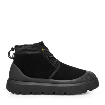 Ghete bărbați UGG Heritage Weather Hybrid, negre din piele întoarsă 2398BG1143991VN