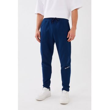 Pantaloni crop de trening cu snur in talie