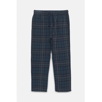 Pantaloni de pijama din bumbac cu model in carouri