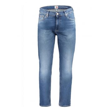 Blugi barbati cu talie medie - croiala Slim fit -  Bleumarin - L32