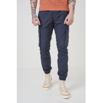 Pantaloni cargo din amestec de bumbac