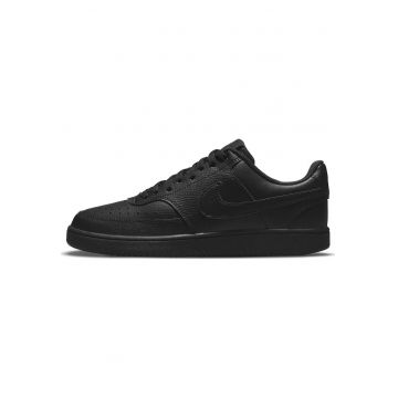 Pantofi sport barbati - court vision low - Piele ecologica - Negru -