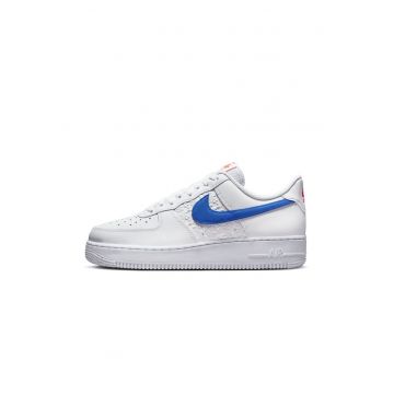 Pantofi sport - Nike Air Force 1 '07 Fl Hoops Royal Blue - Piele - Alb -