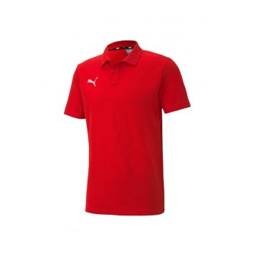 Tricou Barbati Sport cu Guler - Rosu - Marime