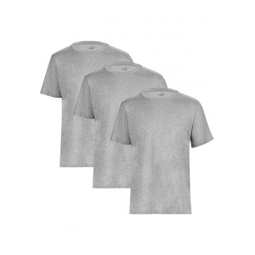 Tricou barbati  Men Base T-shirt Grey Heather 3-pack