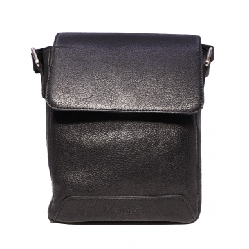 Geantă crossbody bărbați Pierre Cardin neagră din piele 7BGEA4012N