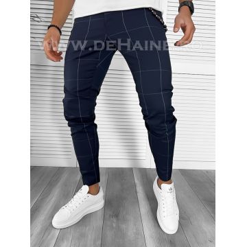 Pantaloni barbati casual regular fit bleumarin B7884   D6-3.3