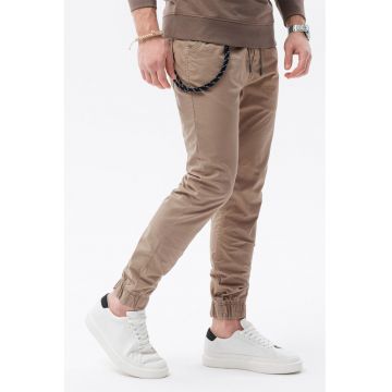 Pantaloni jogger conici cu snur de ajustare