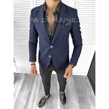 Sacou barbati bleumarin slim fit B8287 16-3.3