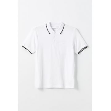 Tricou polo elastic