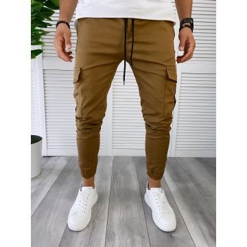 Pantaloni barbati maro smart casual B6052 O2-4.1