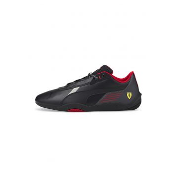 Pantofi sport de piele ecologica cu logo discret Ferrari R-Cat