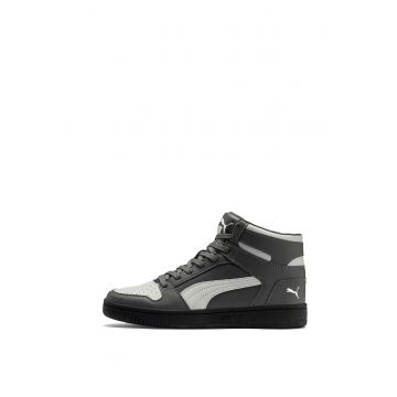 Pantofi sport mid-hi din piele ecologica - cu model colorblock Rebound Layup