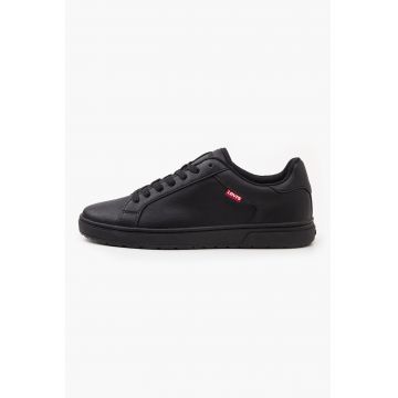 Pantofi sport low-top de piele ecologica cu aplicatie logo discreta