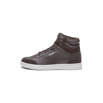 Pantofi sport mid-high cu insertii de piele intoarsa Suffle Fur Forest Night