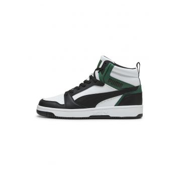 Pantofi sport mid-high unisex din piele ecologica Rebound