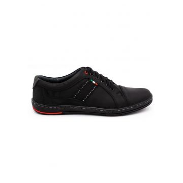 Pantofi casual 238GT - Piele naturala - Negru