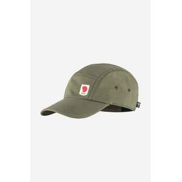 Fjallraven șapcă High Coast culoarea verde, uni F78150-620