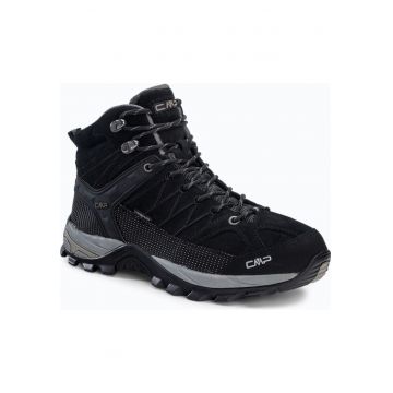 Pantofi de trekking - Piele - Negru/Gri