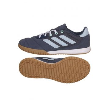 Pantofi fotbal barbati - Piele naturala/Textil - Bleumarin/Maro