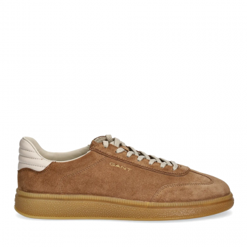 Sneakers bărbați Gant linia Cuzmo maro cognac din piele întoarsă 1749BP633958VCO