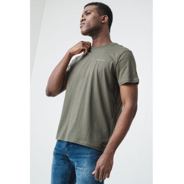 Tricou slim fit din bumbac organic