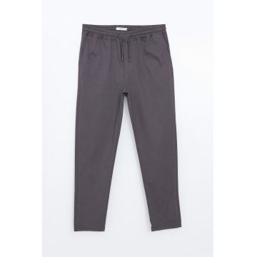 Pantaloni din amestec de bumbac cu buzunare laterale