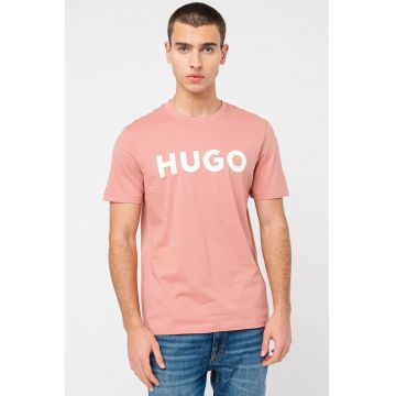 Tricou regular fit cu logo contrastant Dulivio