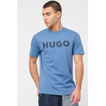 Tricou regular fit cu logo contrastant Dulivio