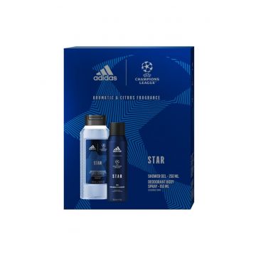 Set Cadou  Uefa Star: Deodorant - 150 ml + Gel de dus - 250 ml