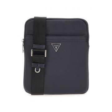 Geanta crossbody de piele ecologica cu logo Certosa