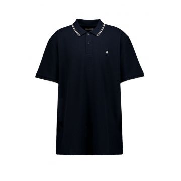 Tricou polo cu accente in dungi