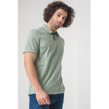 Tricou polo de bumbac cu logo discret