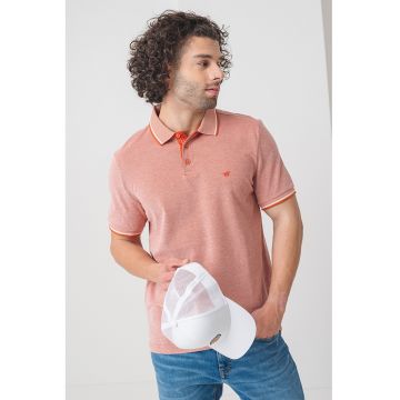 Tricou polo de bumbac cu logo discret