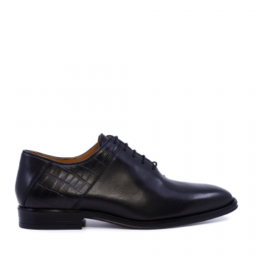 Pantofi oxford bărbați Benvenuti negri din piele 2169BP2942N