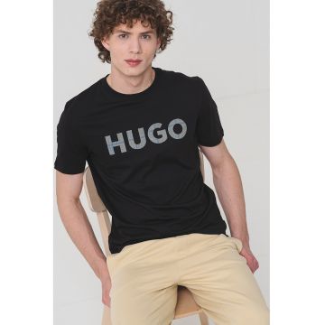 Tricou de bumbac cu model logo