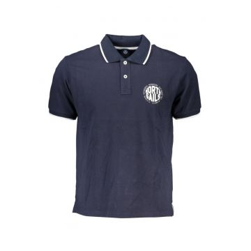 Tricou polo barbati - cu imprimeu cu logo - Regular fit -  Bleumarin